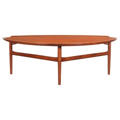 Danish Modern Walnut Cocktail Table by Finn Juhl for Baker