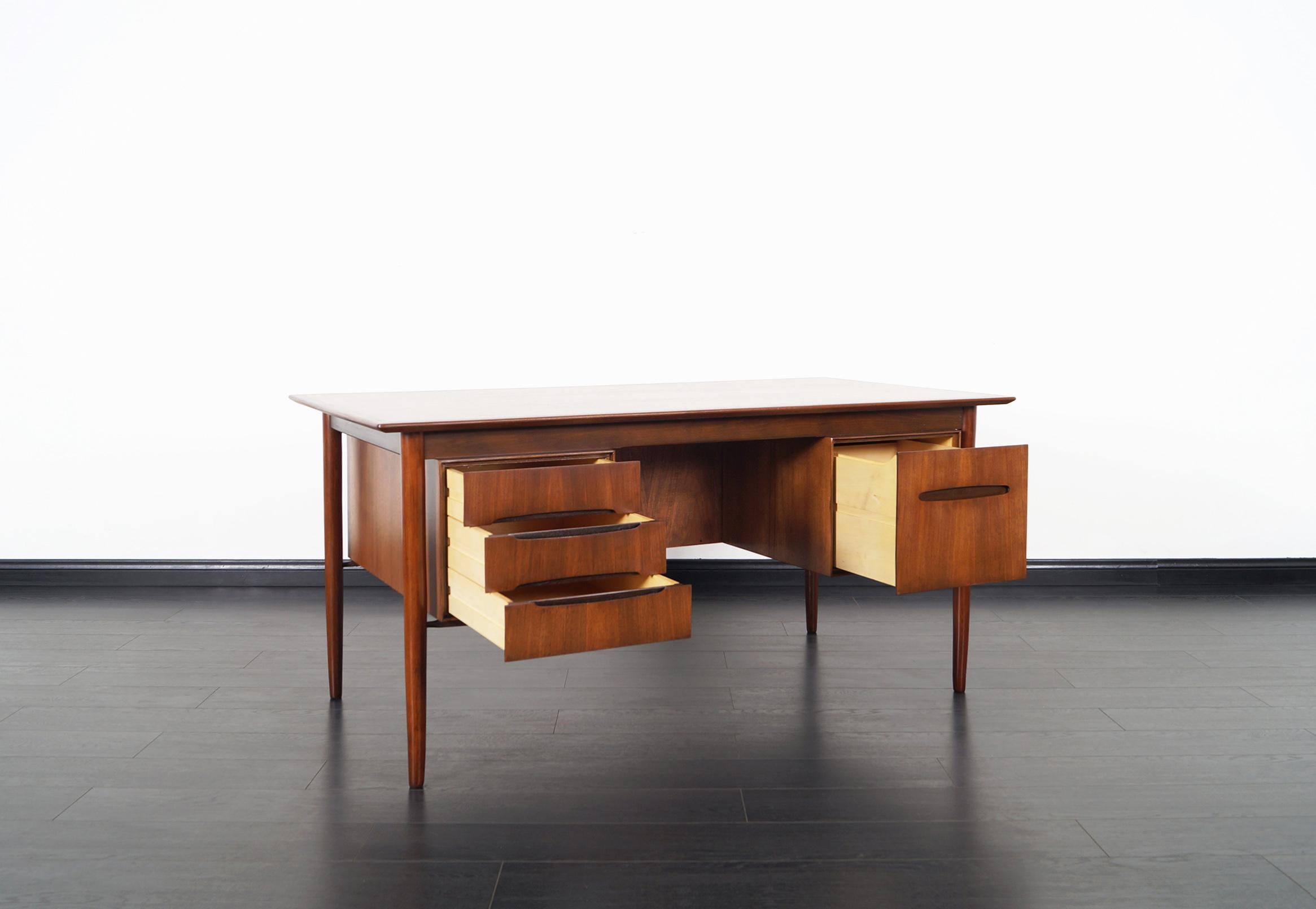 Scandinavian Modern Danish Modern Walnut Desk by Ib Kofod Larsen