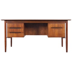 Danish Modern Walnut Desk by Ib Kofod Larsen