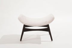 Danish Modern Walnut Footstool, C. 1950s