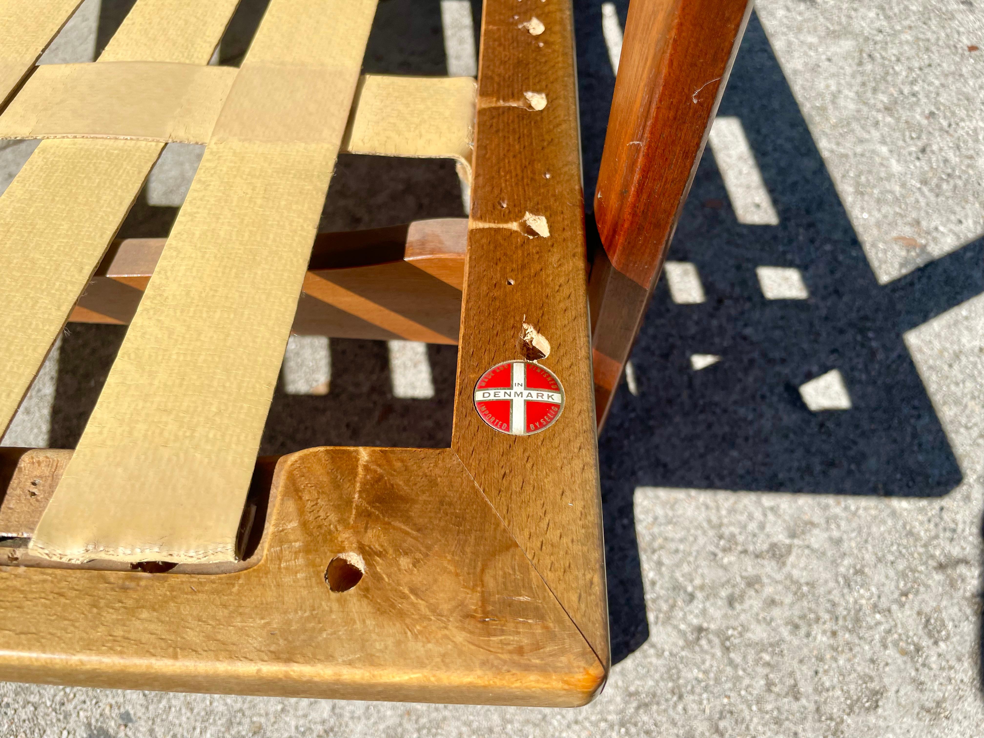 Danish Modern Walnut Lounge Chair by Ib Kofod Larsen for Selig For Sale 6