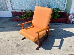 Danish Modern Walnut Lounge Chair by Ib Kofod Larsen for Selig