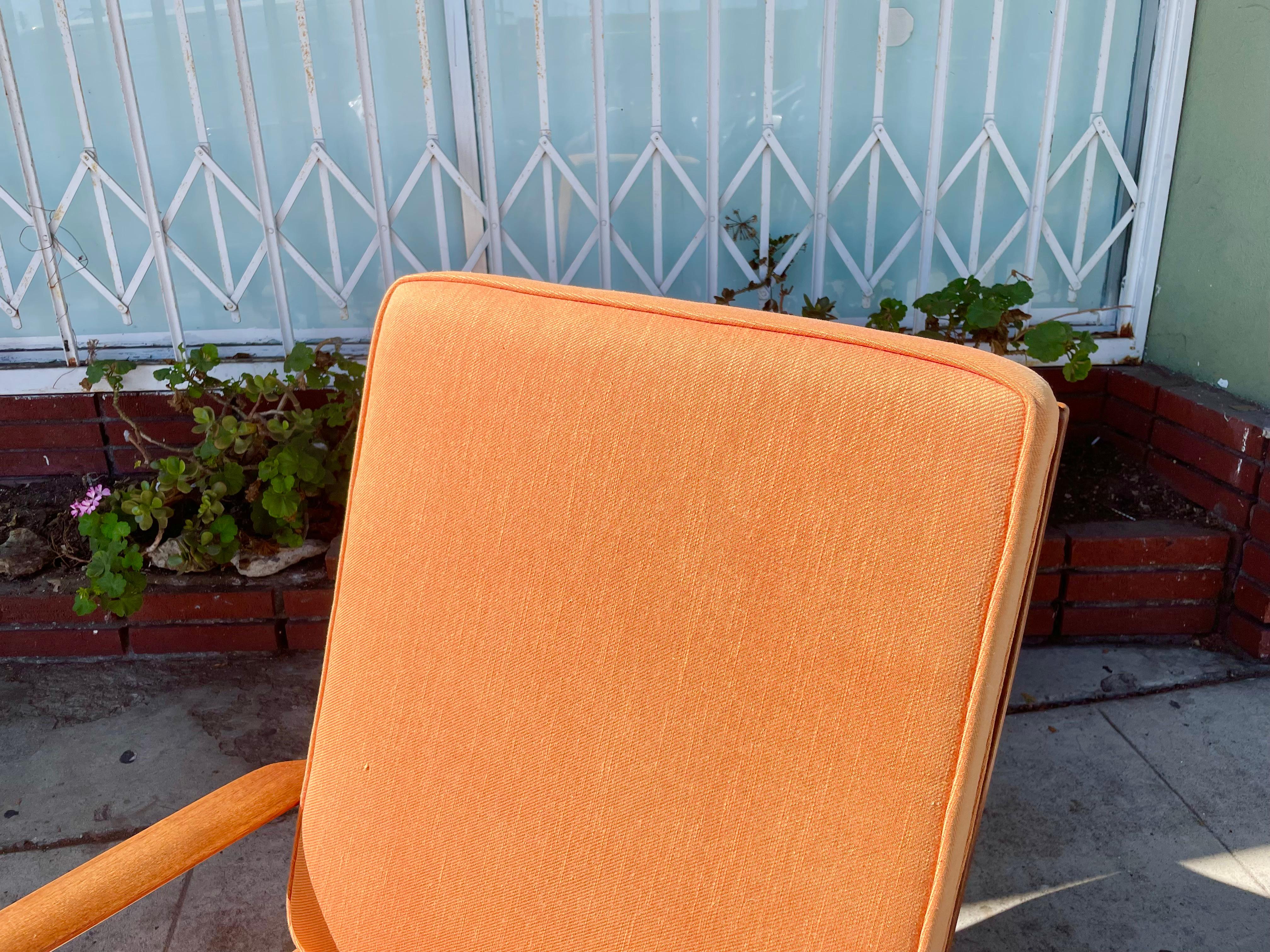 Mid-Century Modern Danish Modern Walnut Lounge Chair by Ib Kofod Larsen for Selig For Sale