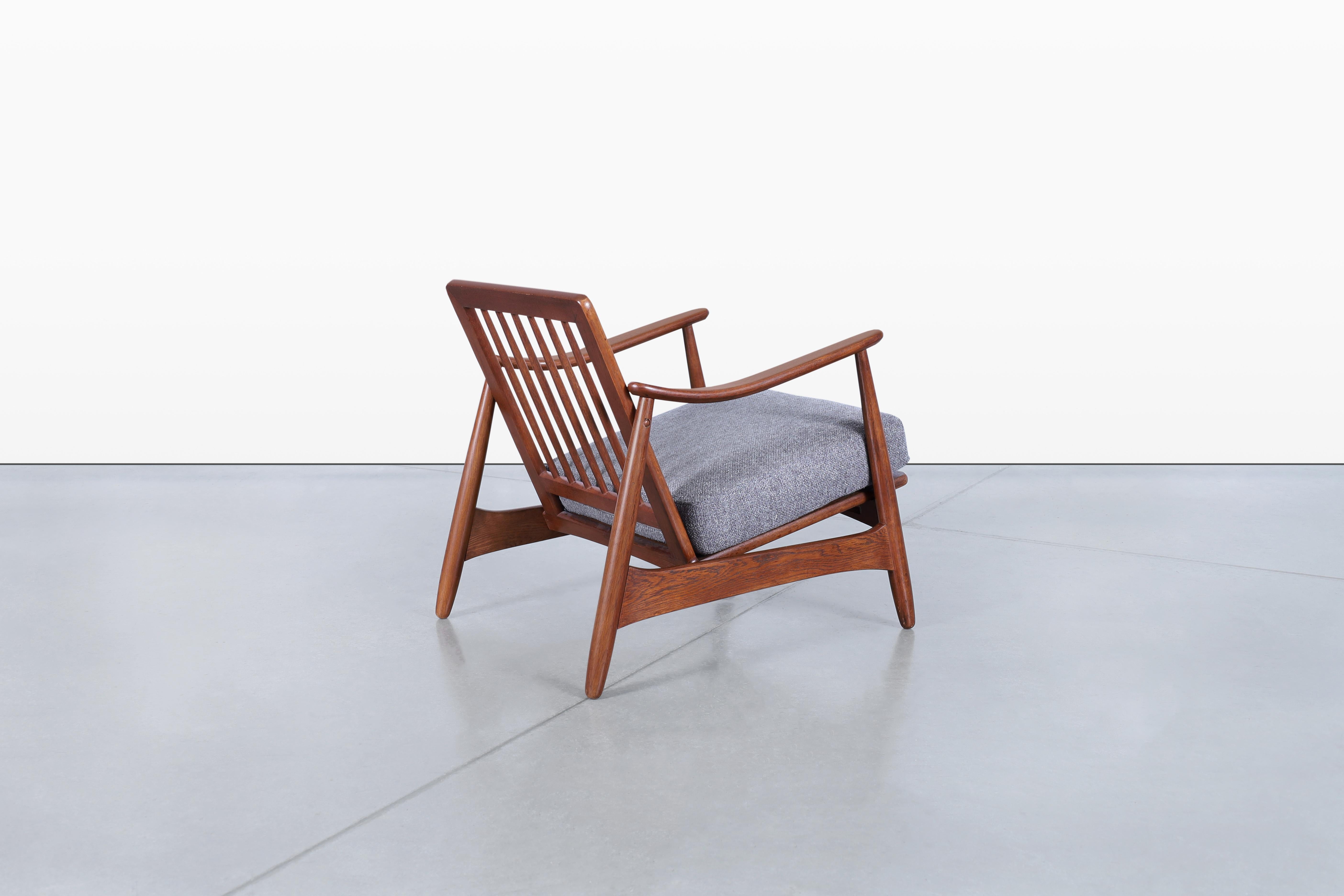 Silla de salón moderna danesa de nogal de Torben Strandgaard en venta 5