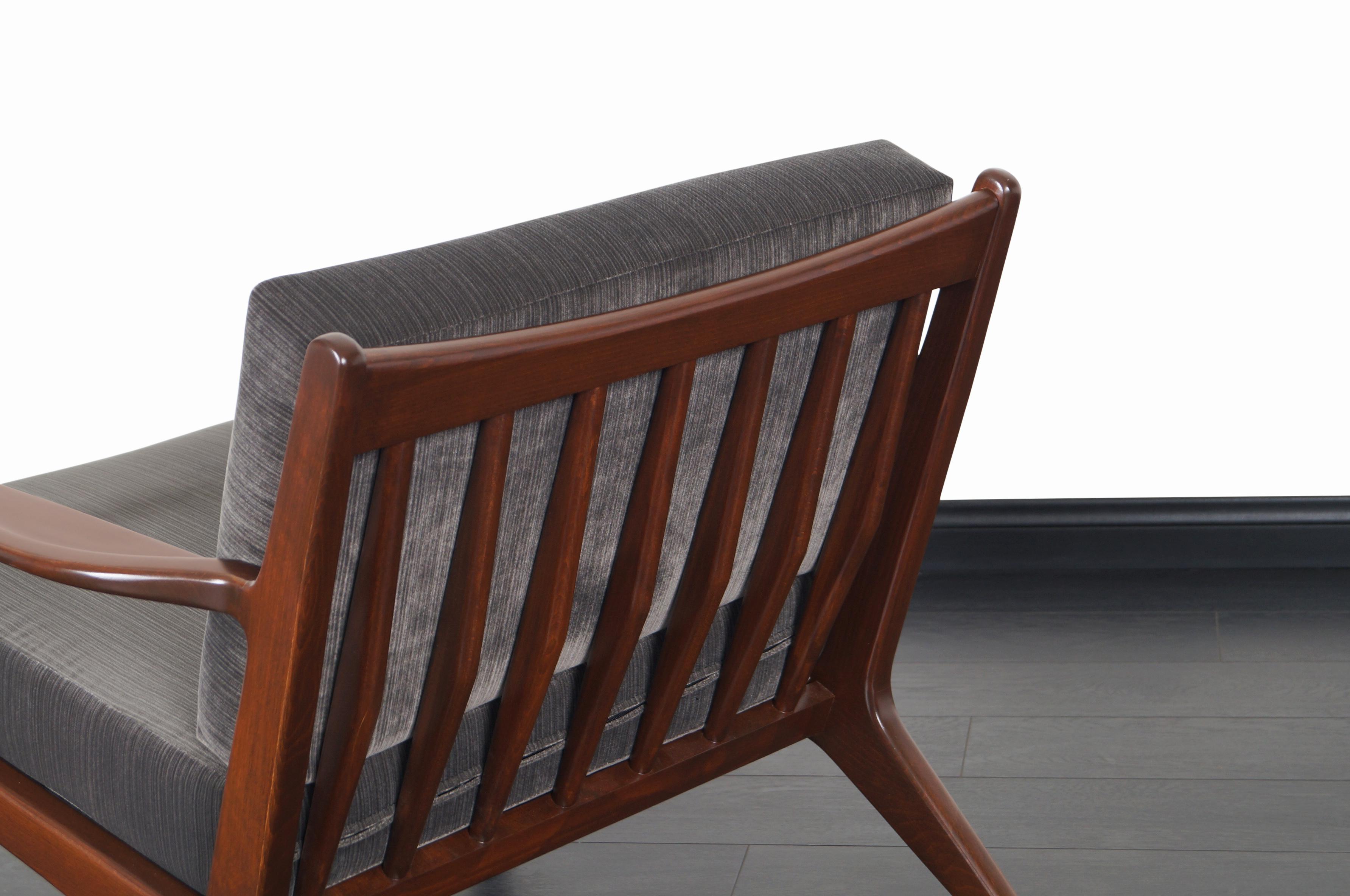 Danish Modern Walnut Lounge Chairs by Ib Kofod-Larsen 4