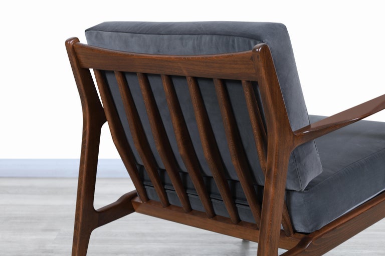 Danish Modern Walnut Lounge Chairs by Ib Kofod Larsen for Selig 5