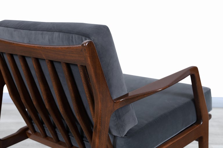 Danish Modern Walnut Lounge Chairs by Ib Kofod Larsen for Selig 6
