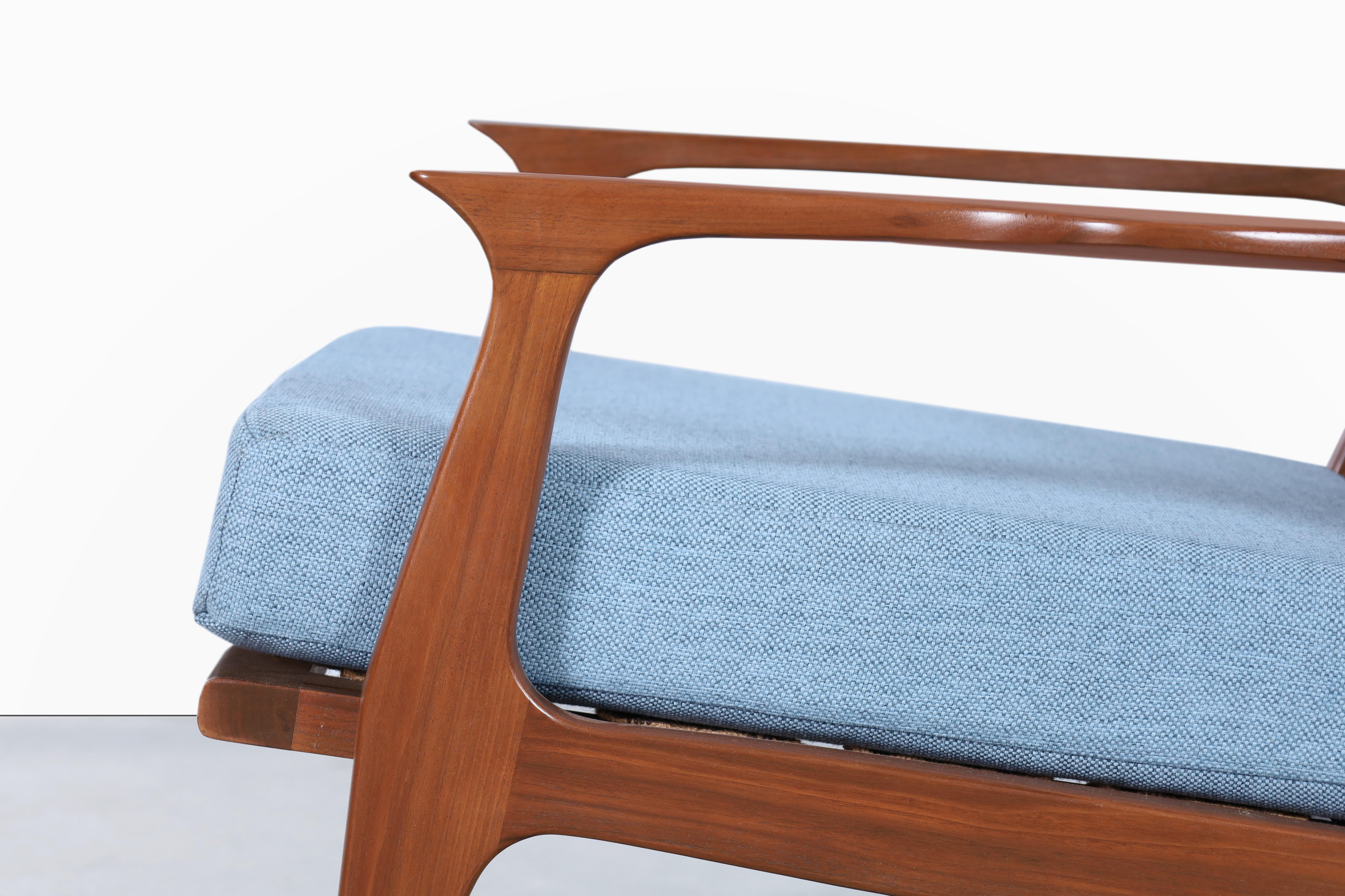 Danish Modern Walnut Lounge Chairs For Sale 4