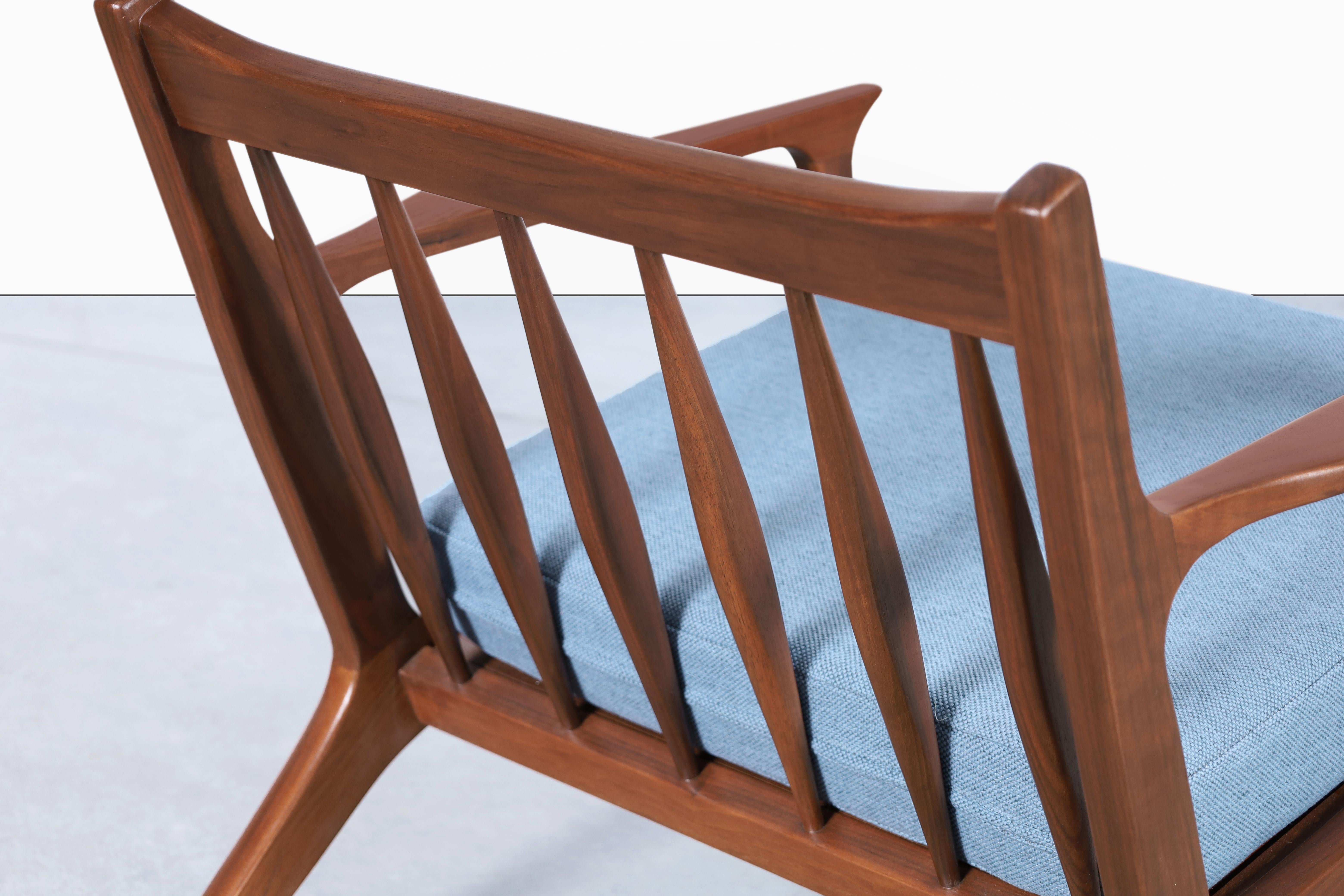 Danish Modern Walnut Lounge Chairs For Sale 6