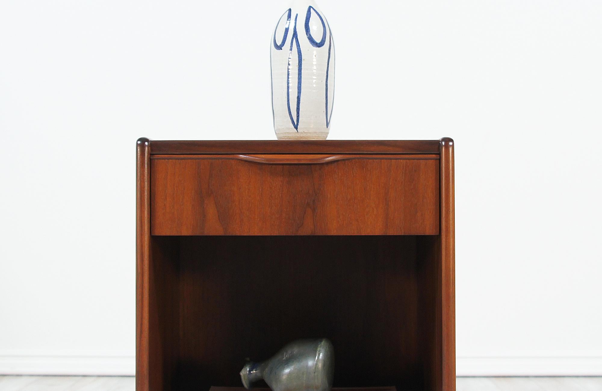 Danish Modern Walnut Night Stands 3