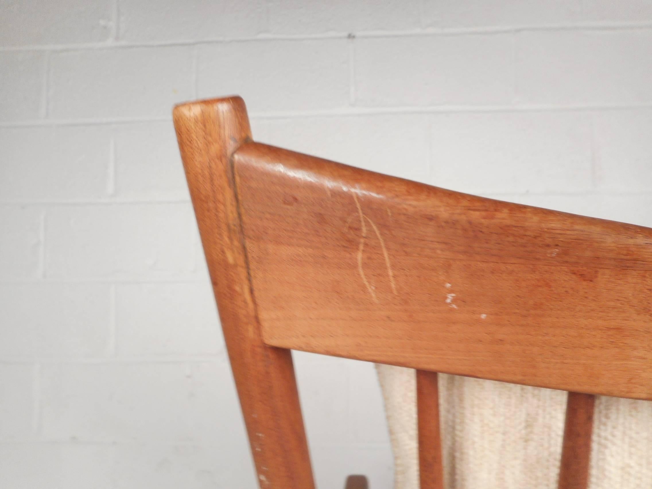 Danish Modern Walnut Rocking Chair by Selig 2