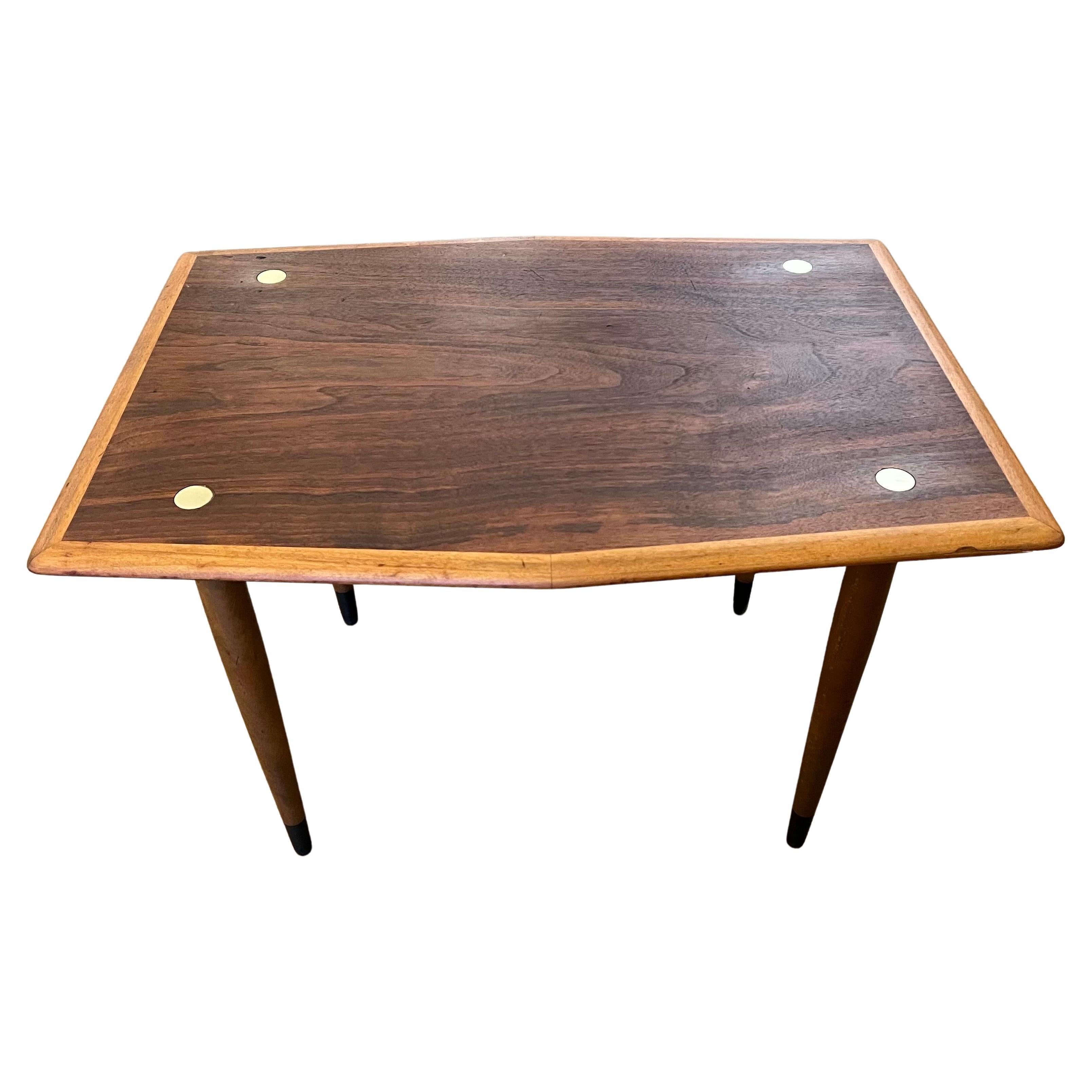Scandinavian Modern Danish Modern walnut Side Cocktail Table By Yngve Ekström For Dux