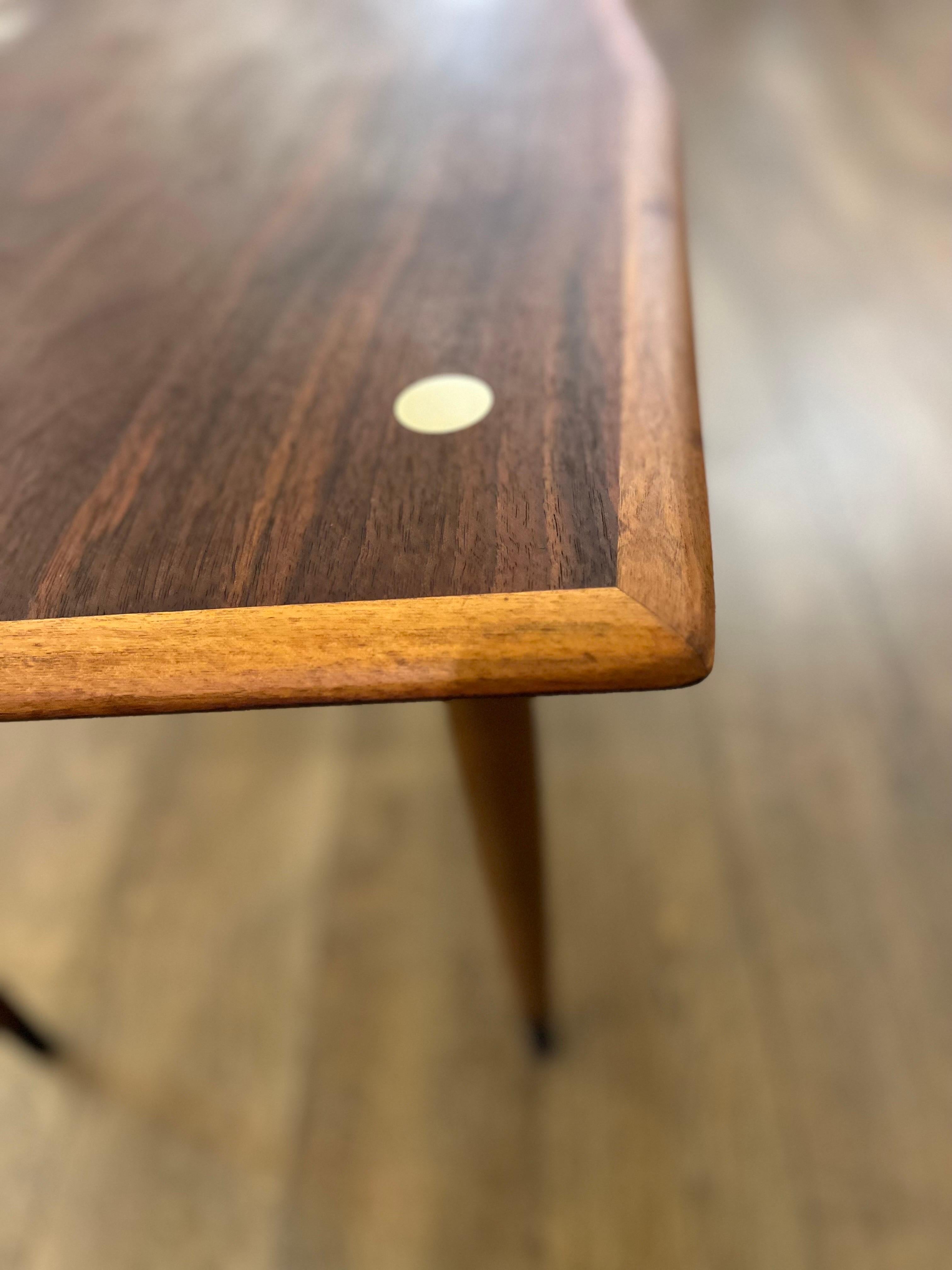 20th Century Danish Modern walnut Side Cocktail Table By Yngve Ekström For Dux