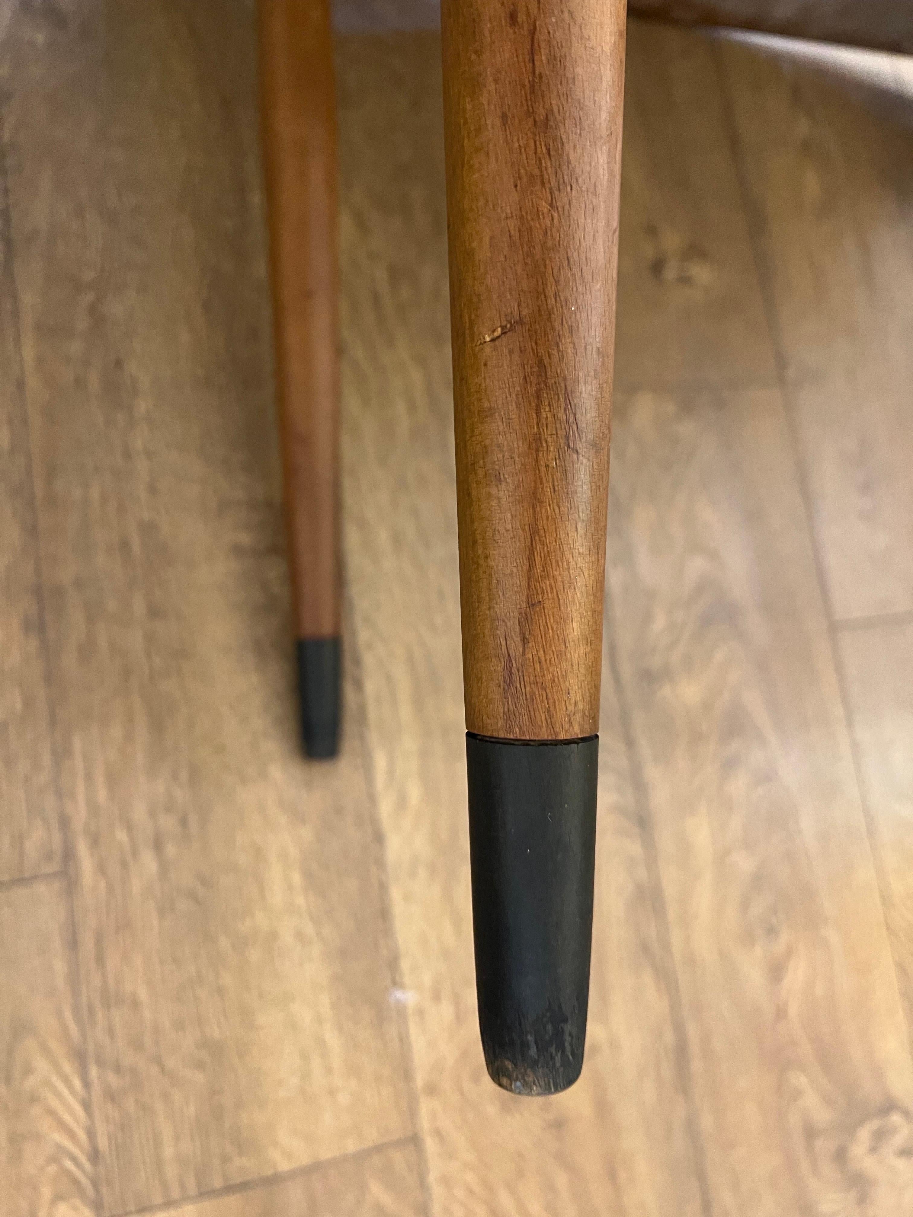 Danish Modern walnut Side Cocktail Table By Yngve Ekström For Dux 2