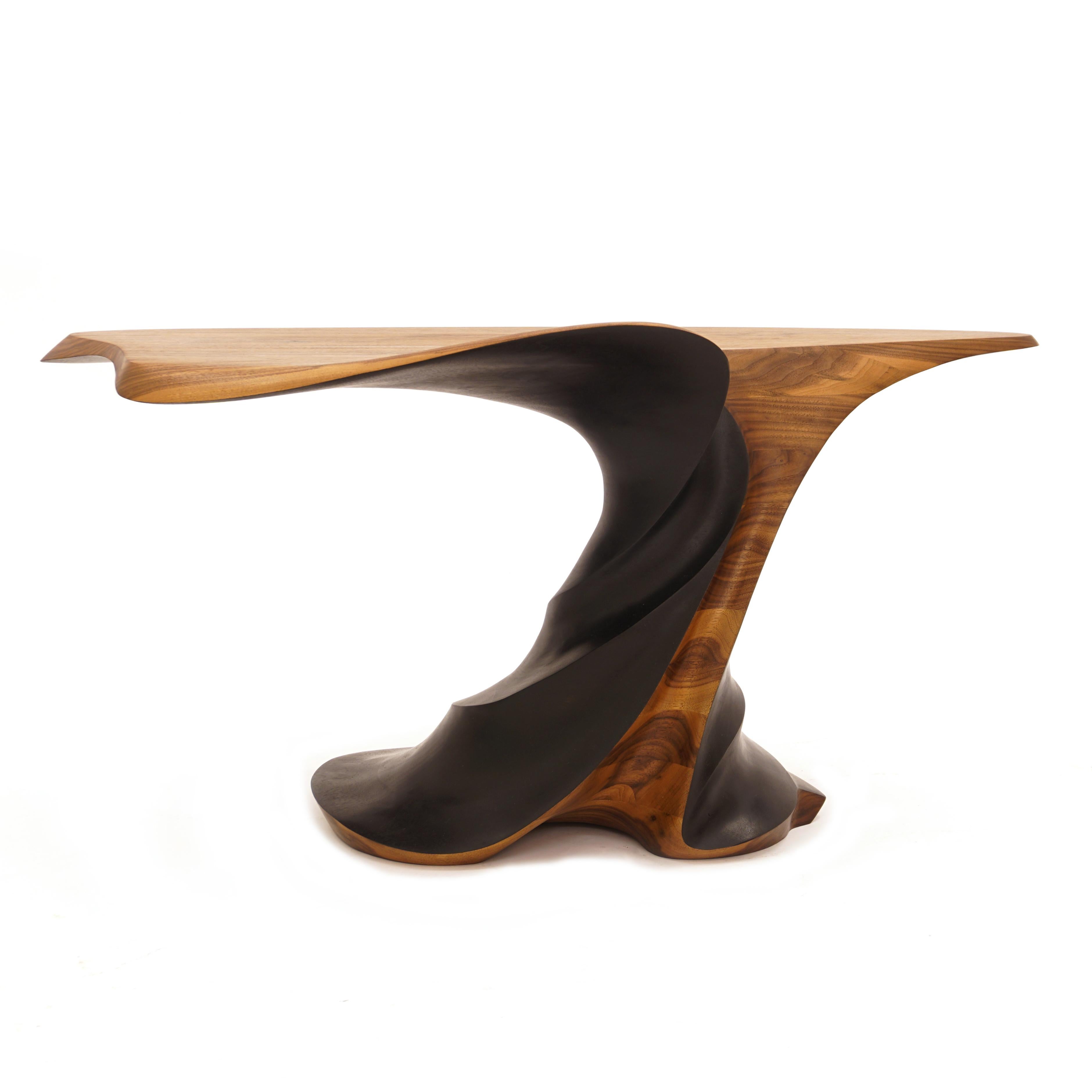 Danish modern walnut sofa table designed, made and signed by Morten Stenbæk
Signed
Measures: H: 48cm. Top: 48 x 106cm.