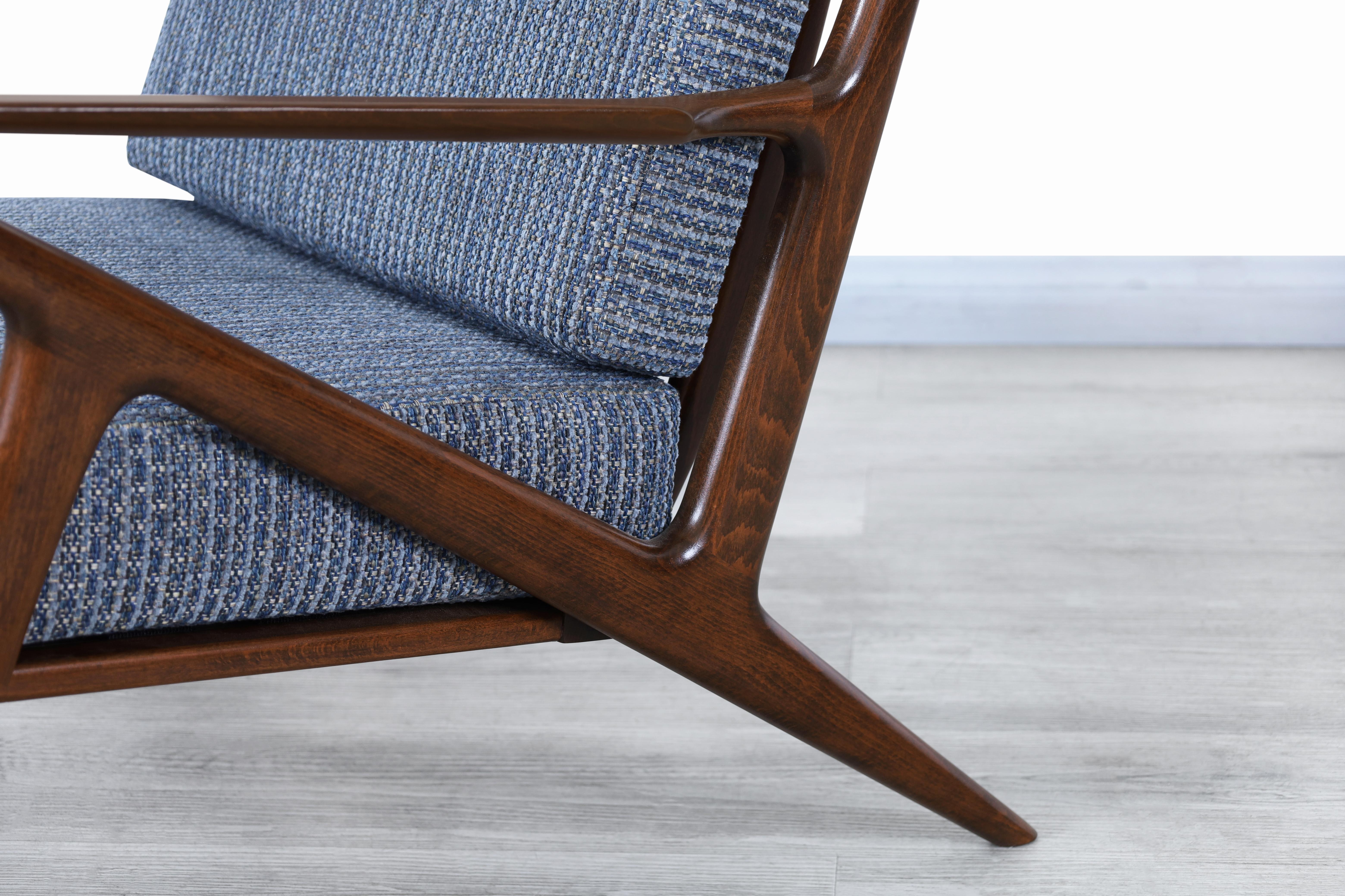Fabric Danish Modern Walnut 