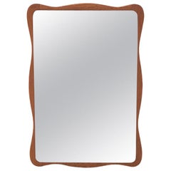 Danish Modern Wavy Mirror