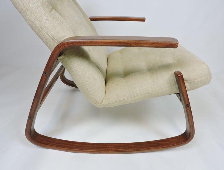 Danish Modern Westnofa Norway Bentwood Rocking Chair by Ingmar Relling For Sale 6