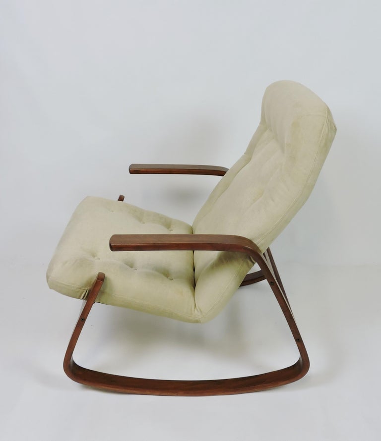 Mid-20th Century Danish Modern Westnofa Norway Bentwood Rocking Chair by Ingmar Relling For Sale