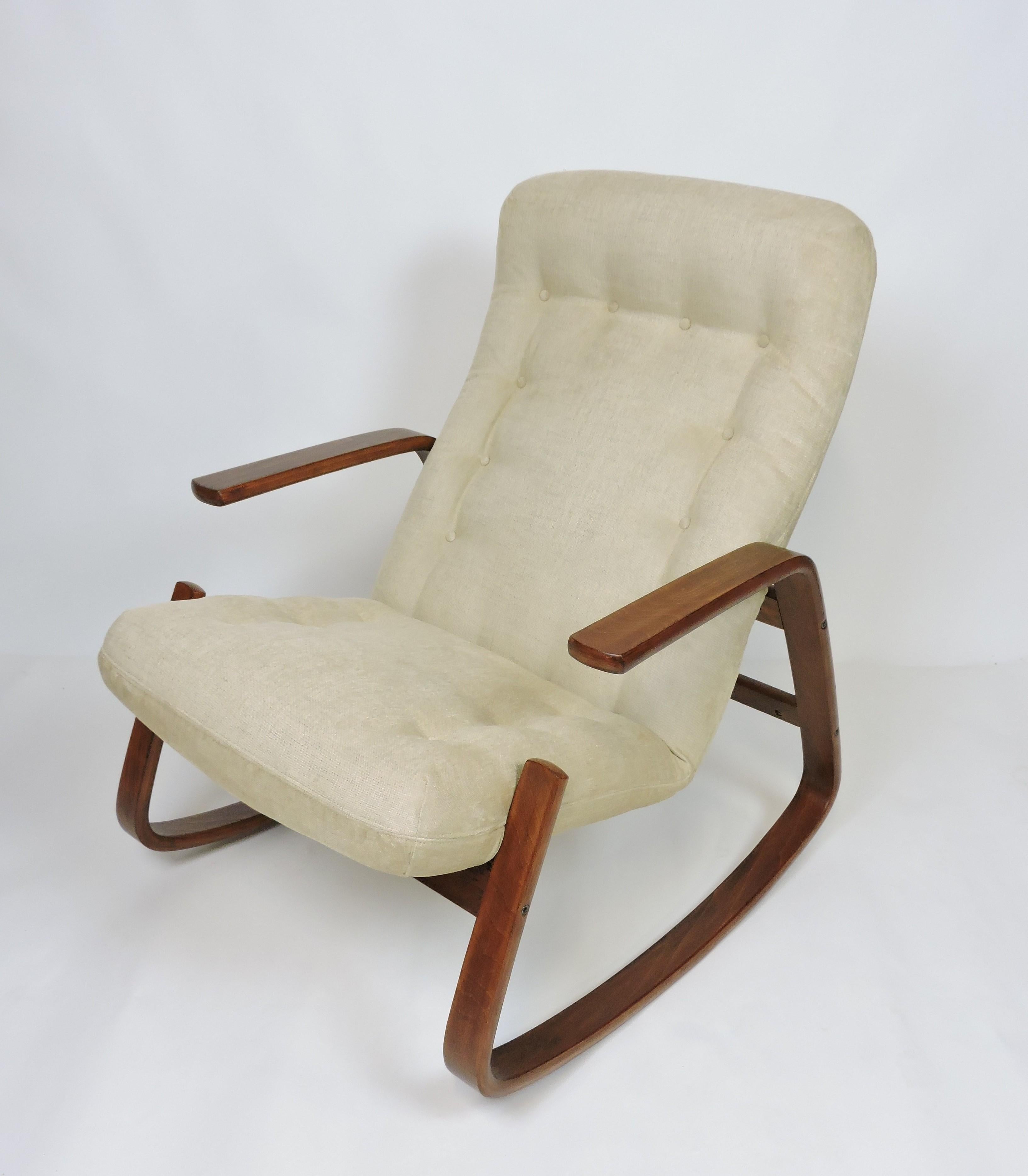 Norwegian Danish Modern Westnofa Norway Bentwood Rocking Chair by Ingmar Relling