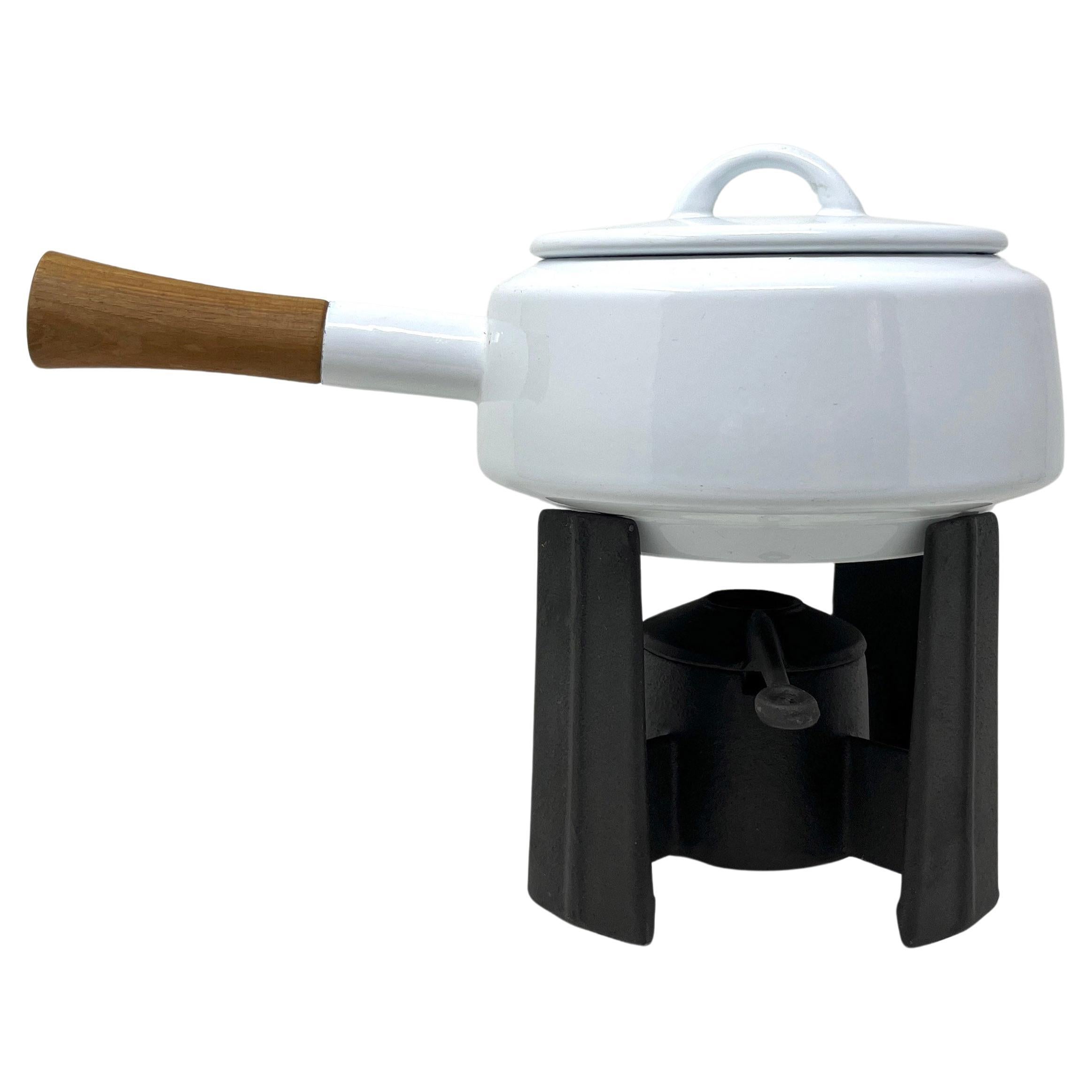 Danish Modern White Dansk Fondue Pot Designed by Jens Quistgaard 