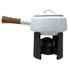 Danish Modern White Dansk Fondue Pot Designed by Jens Quistgaard