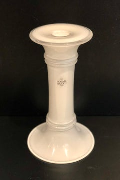 Danish Modern White Holmegaard Cased Candlestick Holder