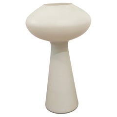 Danish Modern White Opaque Glass Mushroom Lamp by Lisa Johansson-Pape