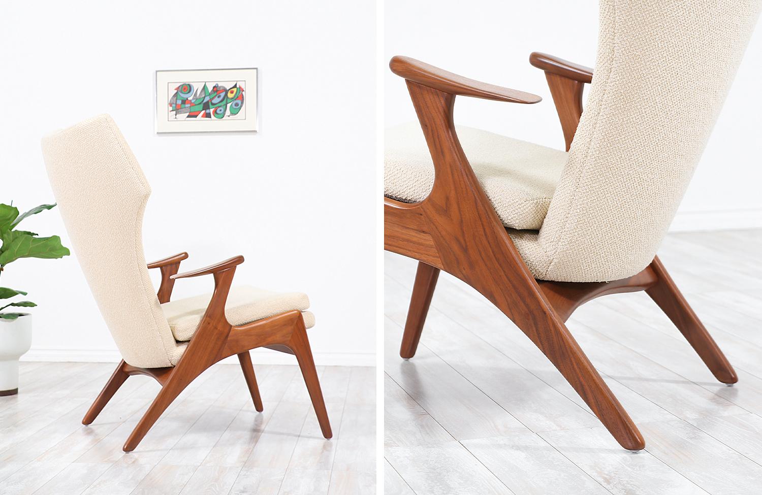 Mid-20th Century Danish Modern Wing Chair by Kurt Østervig