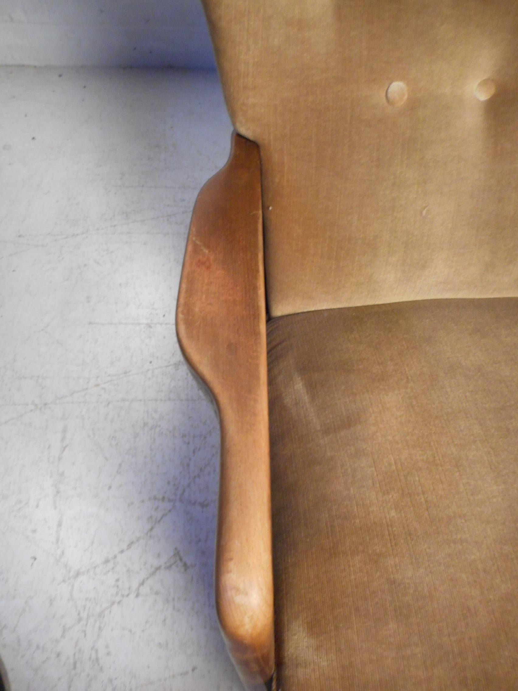 Danish Modern Wingback Chair by Fritz Hansen 1