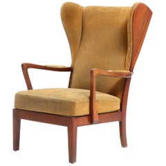 Danish Modern Wingback Chair