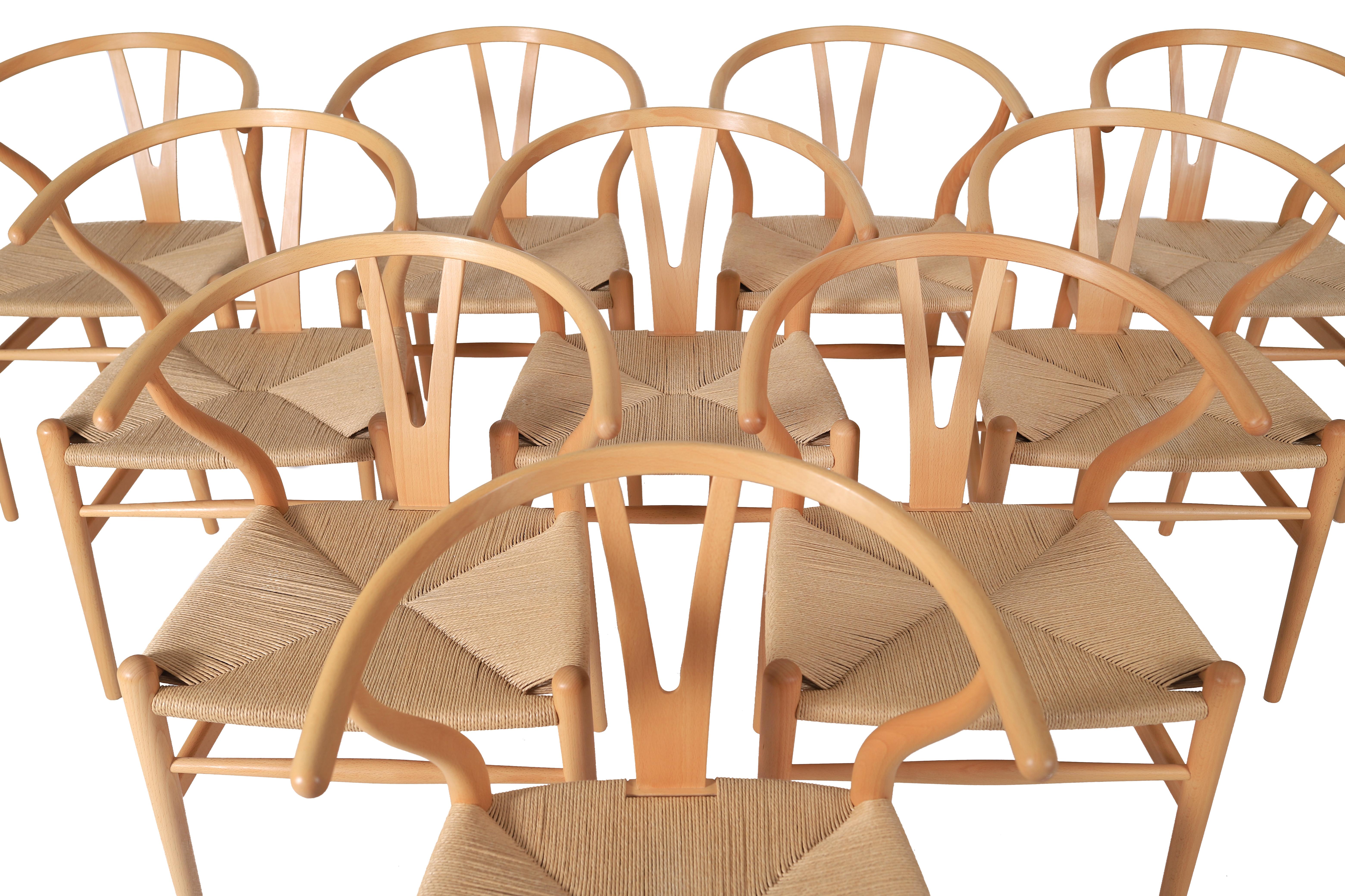 Scandinavian Modern Danish Modern Wishbone Dining Chairs