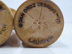 Danish Modern Wood Salt & Pepper Shakers by Dan Droz for Lauffer, Norway, 1975