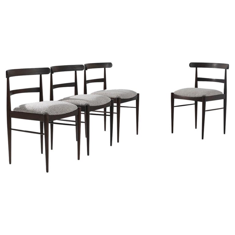 Danish Modern Wooden Dining Chairs, Set of Four For Sale at 1stDibs