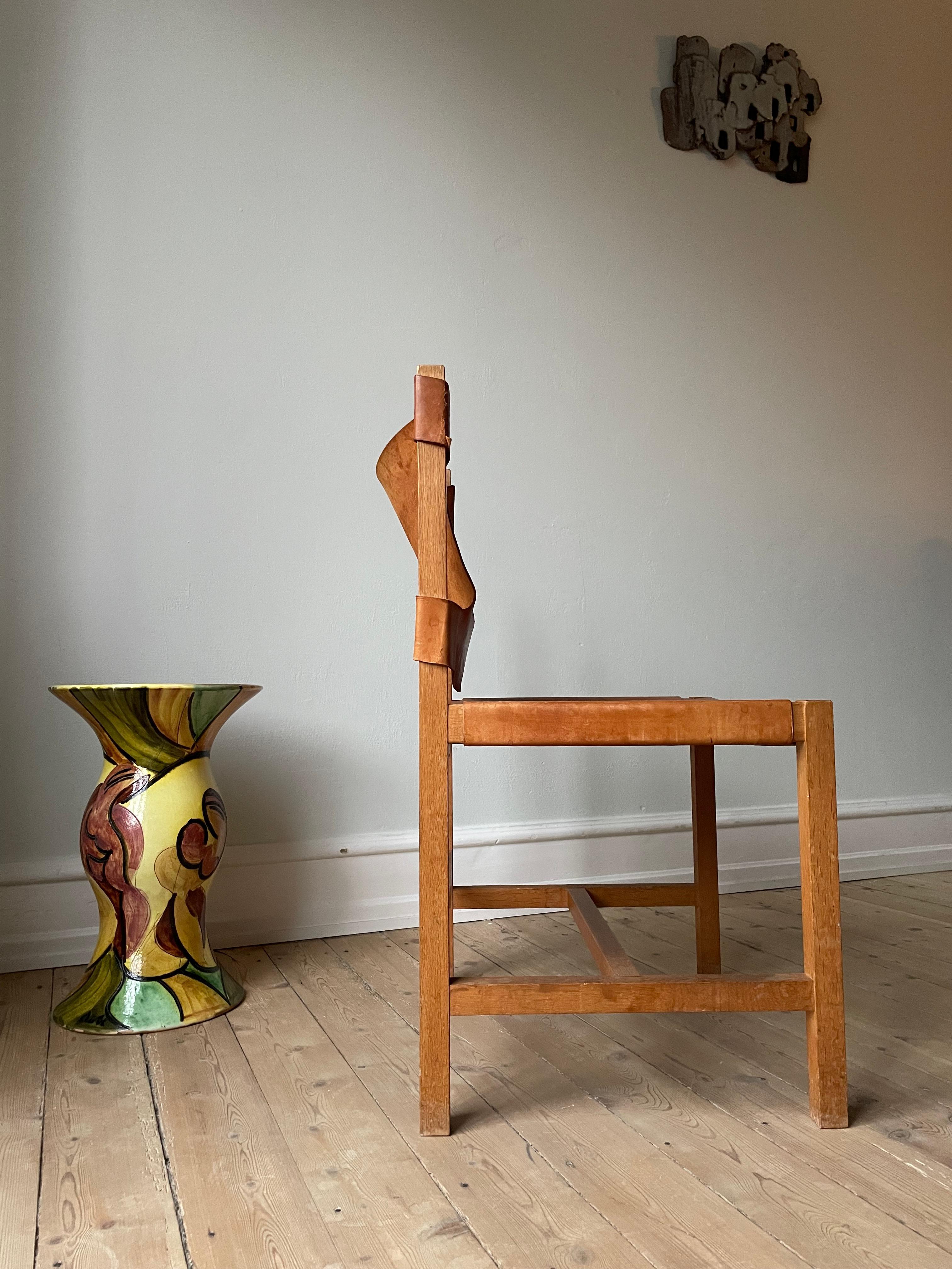 Chaise d'assise danoise moderne en bois, années 1960 en vente 1