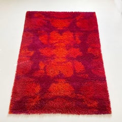 Danish Modern Wool Rya Rug Tapestry by Hojer Eksport Wilton, 1970s