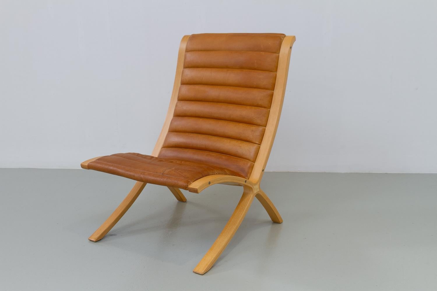 Silla X danesa moderna de Hvidt & Mølgaard para Fritz Hansen, década de 1970. Danés en venta