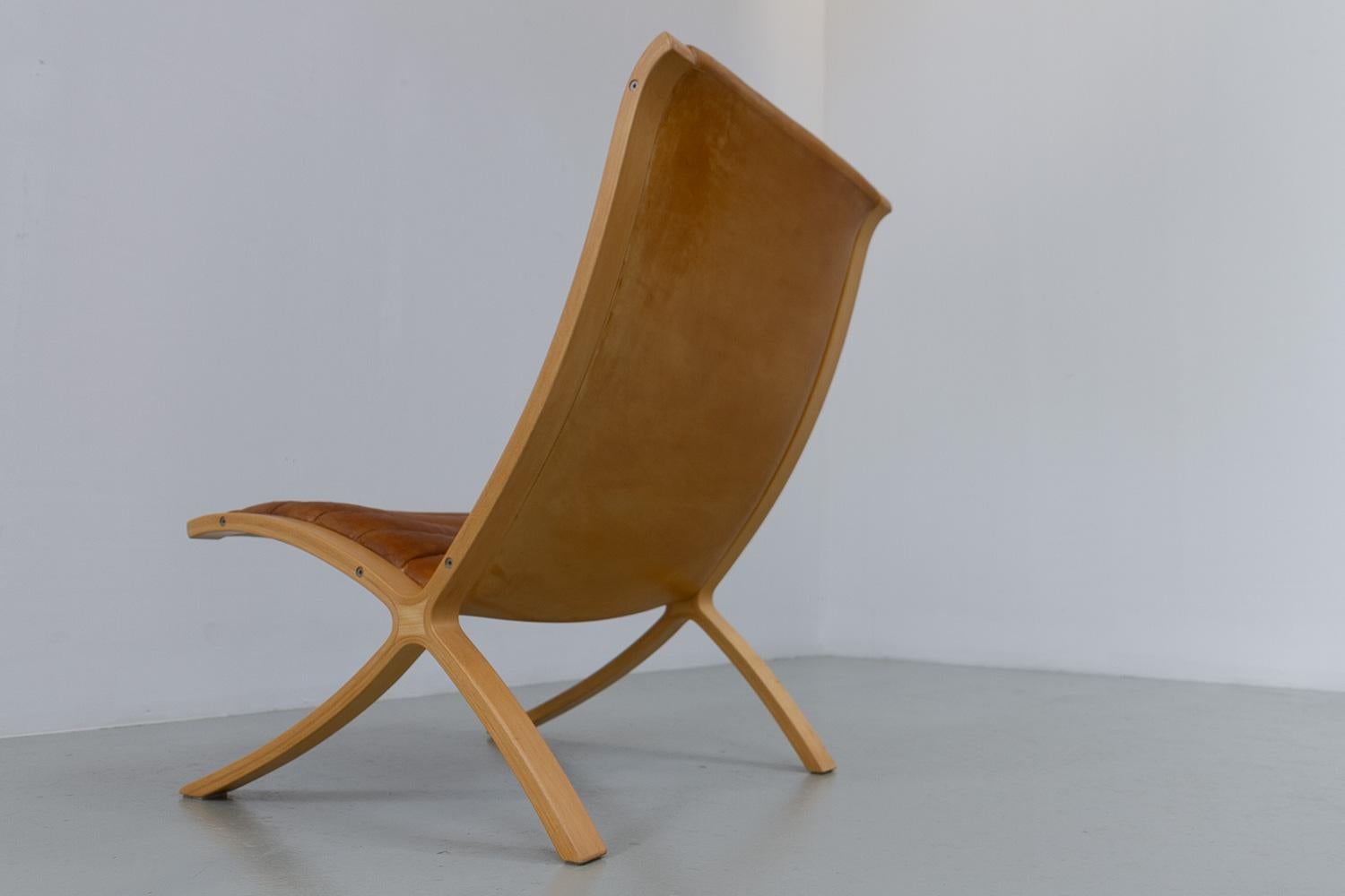 Silla X danesa moderna de Hvidt & Mølgaard para Fritz Hansen, década de 1970. en venta 1