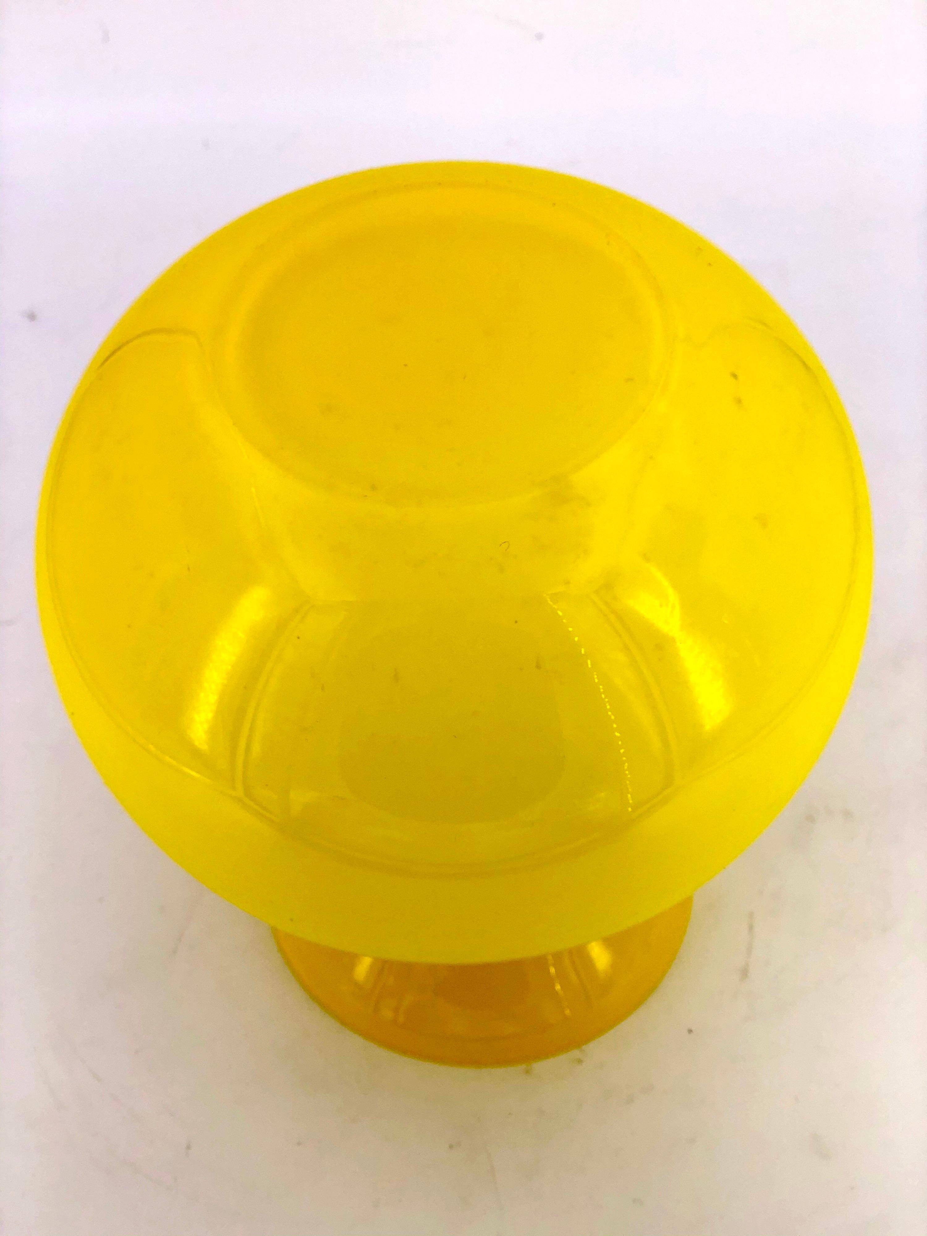 20th Century Danish Modern Yellow Holmegaard Vase Cased