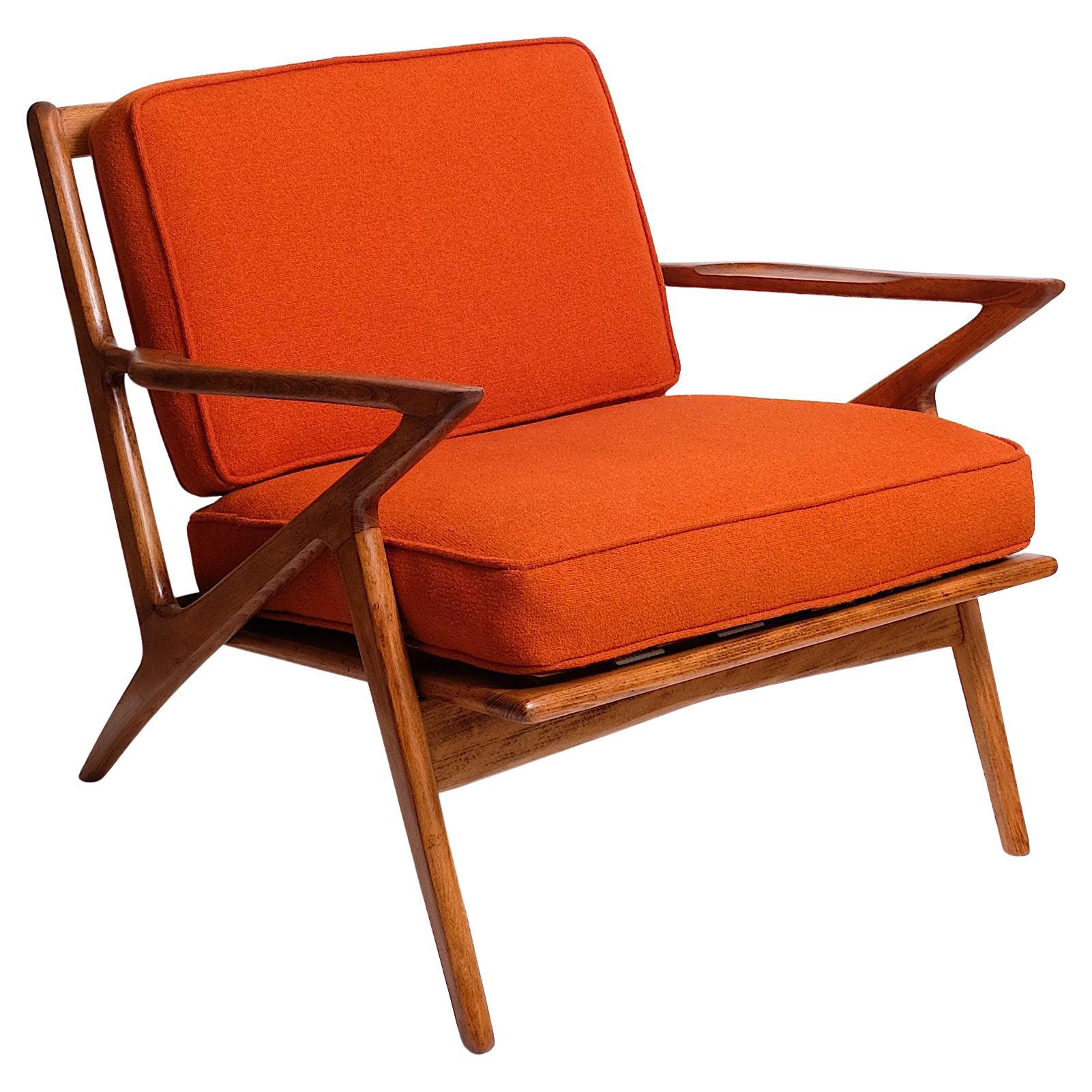 Danish Modern Z Chair in the Manner of Poul Jensen For Sale