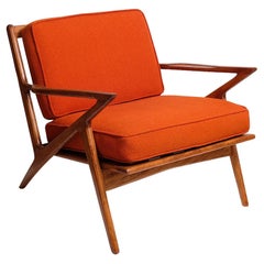 Danish Modern Z Chair in the Manner of Poul Jensen