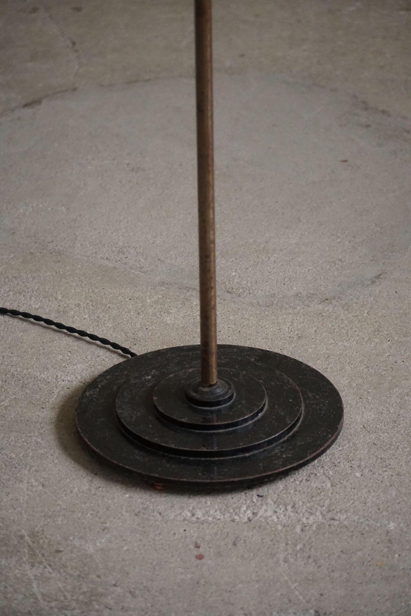 Danish Modernism, Adjustable Floor Lamp in Steel, Mid Century, 1950s 1