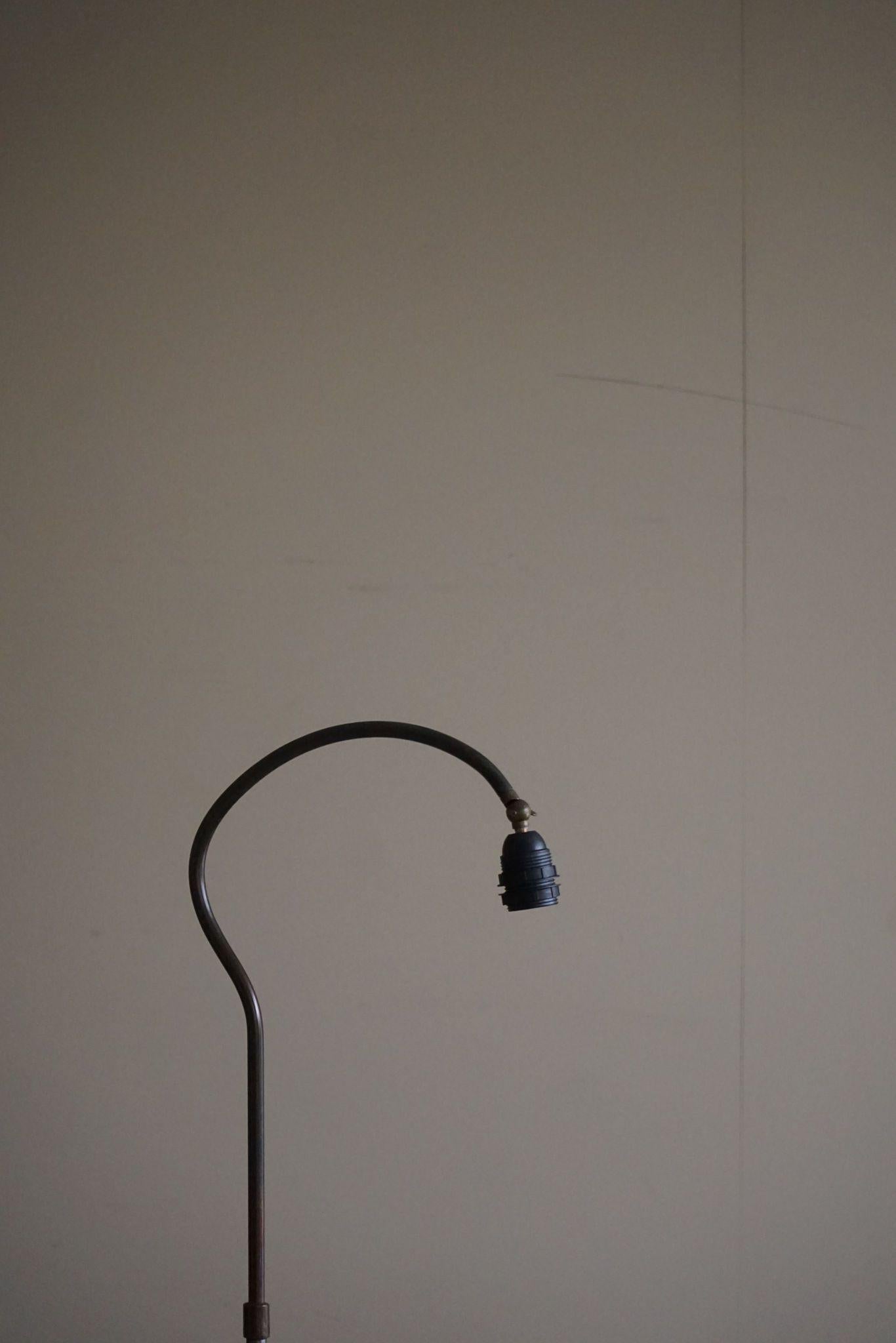 Danish Modernism, Adjustable Floor Lamp in Steel, Mid Century, 1950s 4