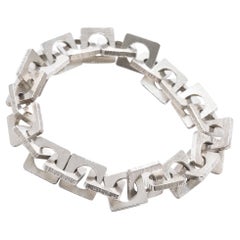 Danish Modernist 1960s Silver Bracelet by Rey Urban for Age Fausing