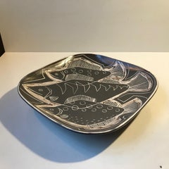 Danish Modernist Ceramic Centerpiece Plate by Eva & Johannes Andersen, 1960s