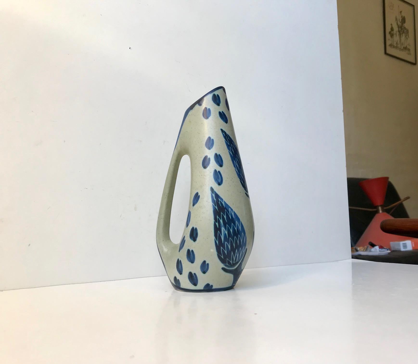 Mid-20th Century Danish Modernist Ceramic Jug Vase by Einar Johansen for Søholm, 1960s