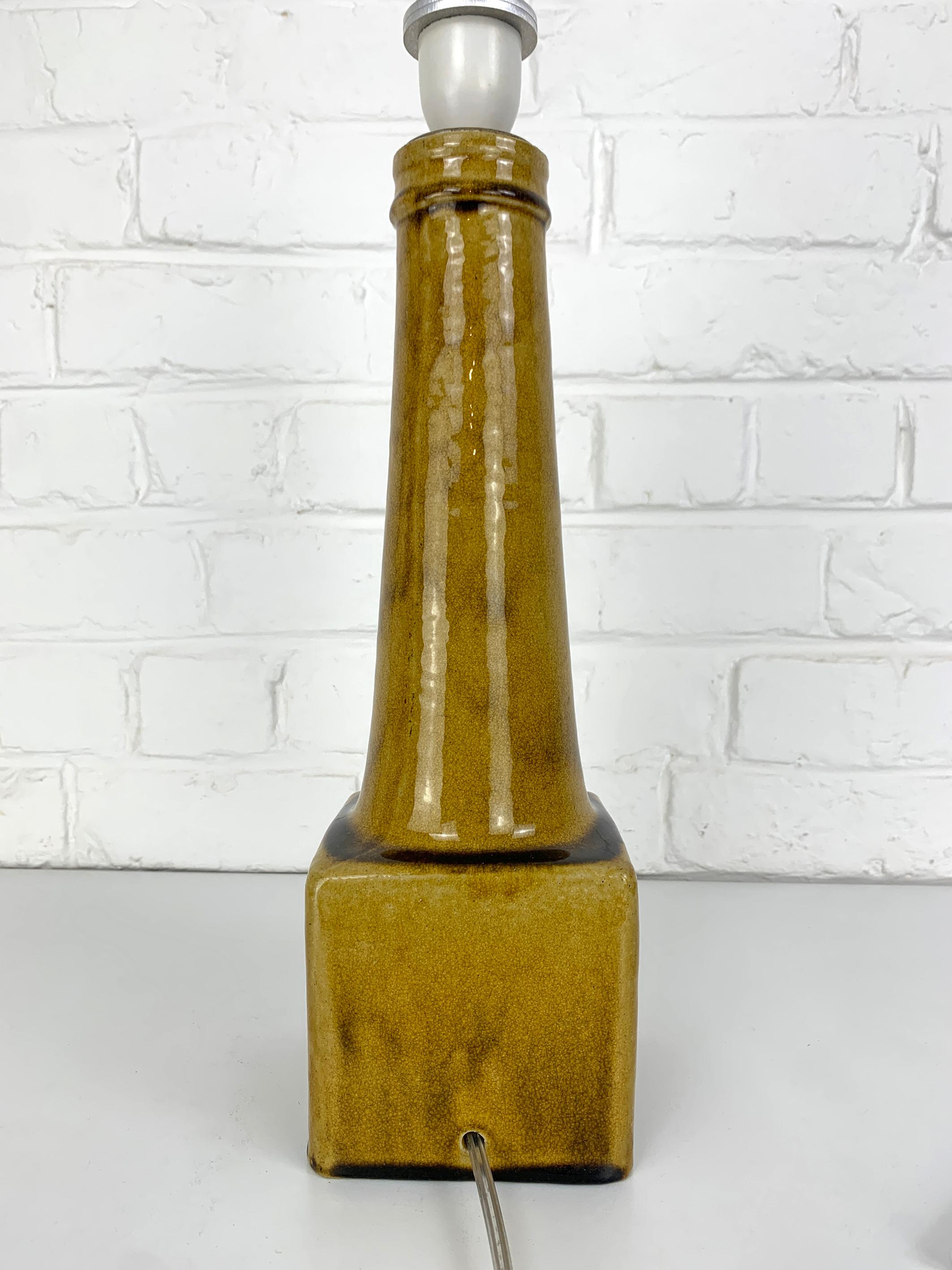 Lampe de table moderniste danoise en céramique, grès, Nils Kähler pour HAK Danemark 1960 en vente 6