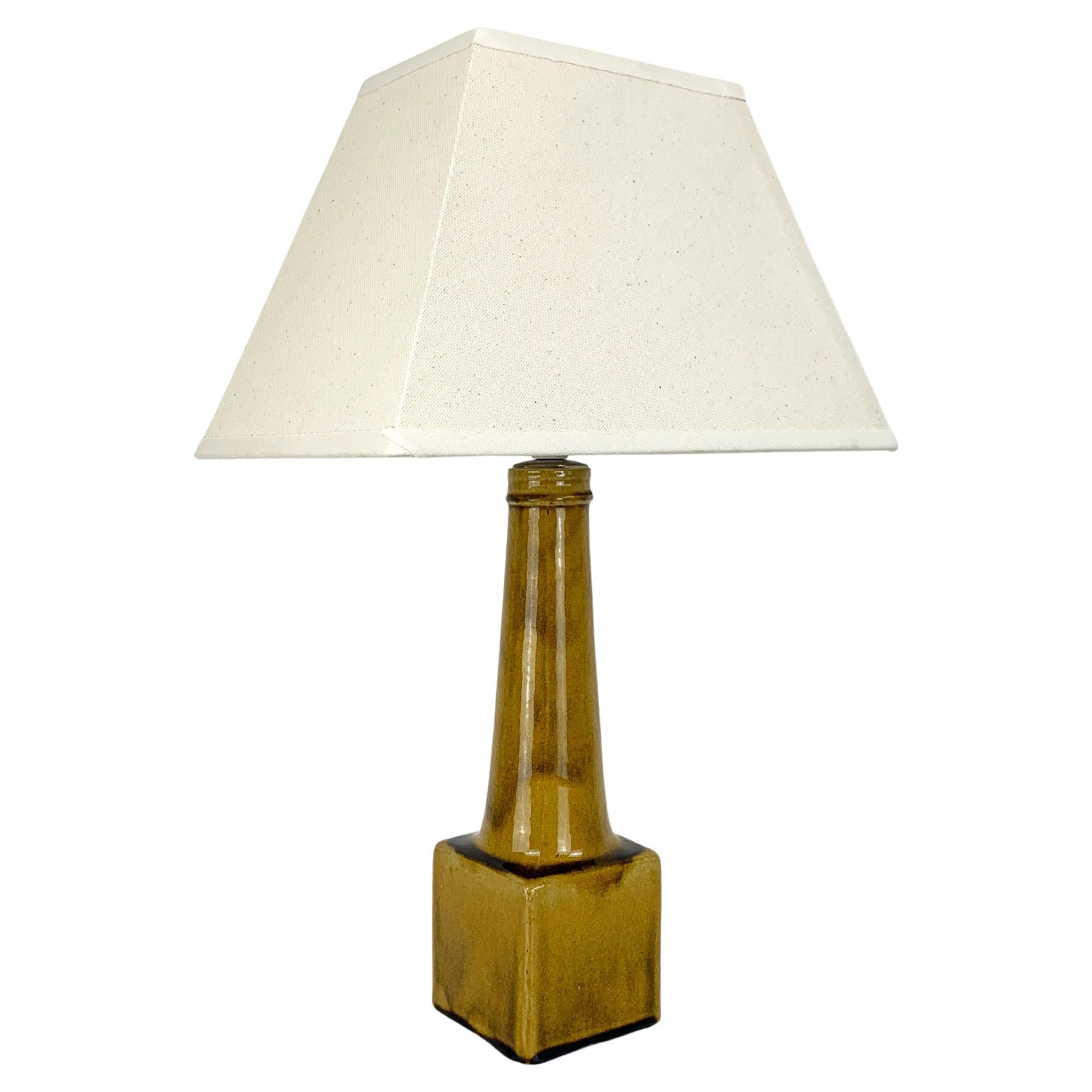 Danish Modernist Ceramic Table Lamp, Stoneware, Nils Kähler for HAK Denmark 1960