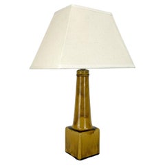 Lampada da tavolo danese modernista in ceramica, gres, Nils Kähler per HAK Danimarca 1960