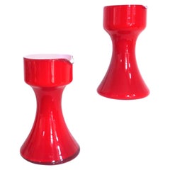Danish Modernist Glass Pitchers Christer Holmgren Carnaby Range, Holmegaard